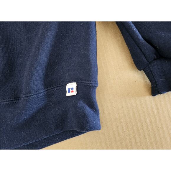 Vintage Russell Athletic Sweatshirt Large Blue Crew Neck Made in USA 90s - Picture 3 of 8